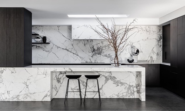 一個迷人的“整體外觀”！Laminam寒江雪的應用